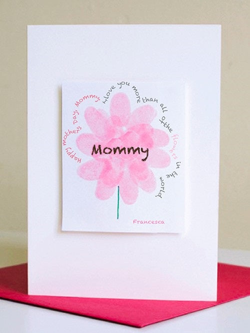 Fingerprint Peony Cards