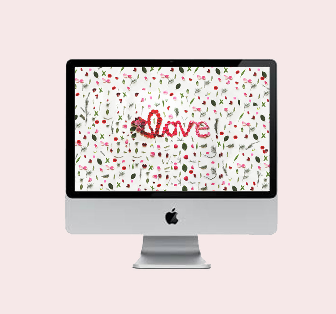 FREE FLORAL LOVE Desktop Wall Paper