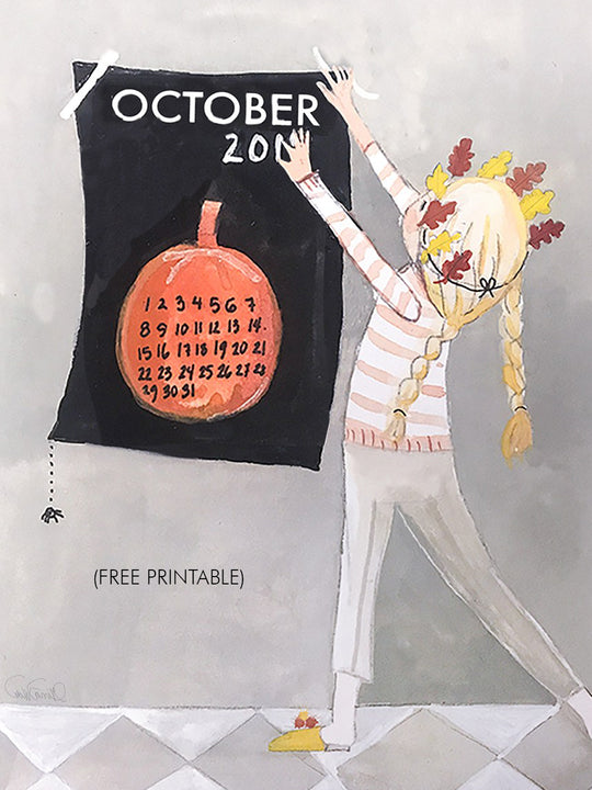 FREE PRINTABLE, Halloween Countdown Calendar 2019
