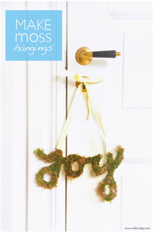 Moss Word Hangings