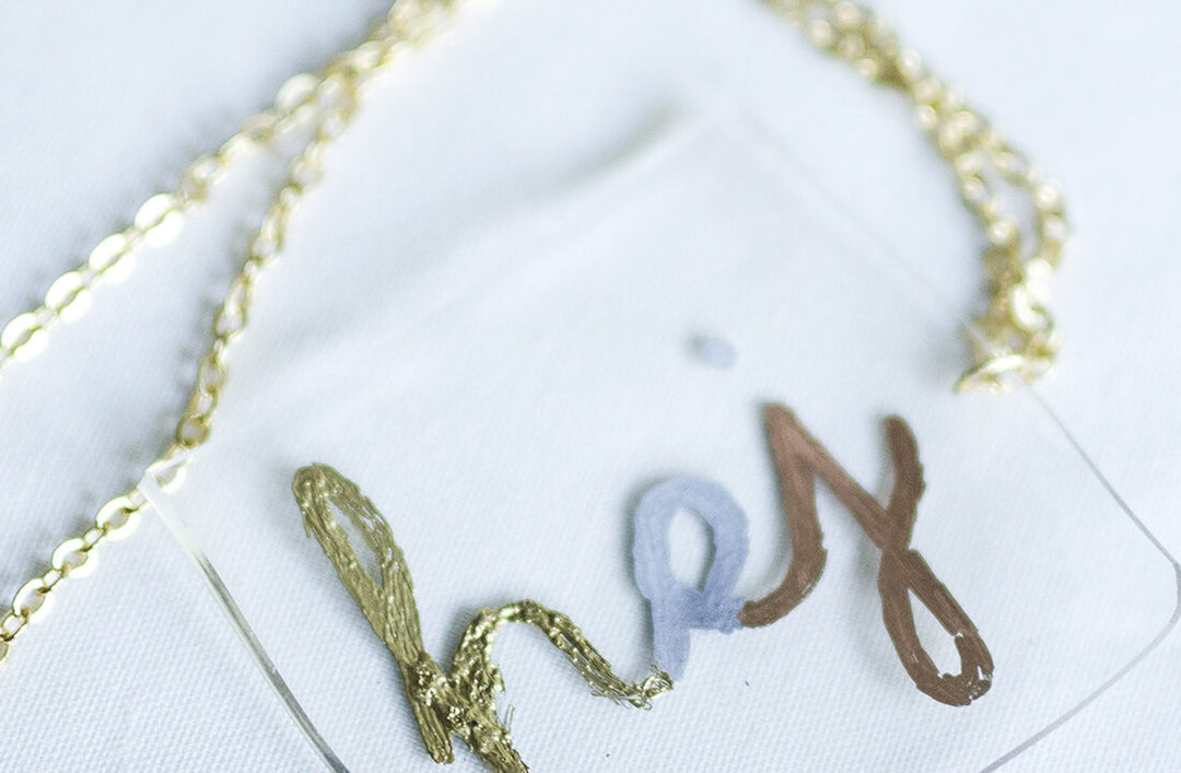 DIY HELLO NECKLACES