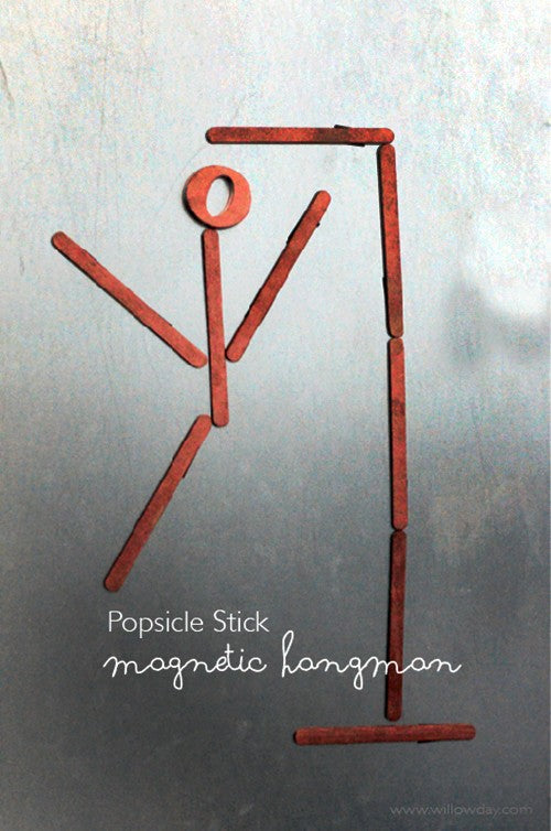 Popsicle Stick Magnetic Hangman