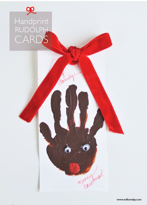 Handprint Rudolph Cards