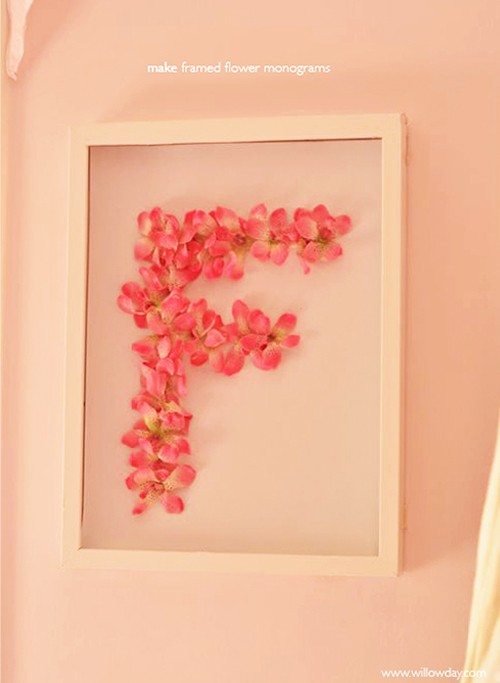 Framed Flower Monograms