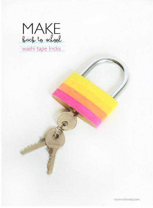 Make Washi Tape Locks