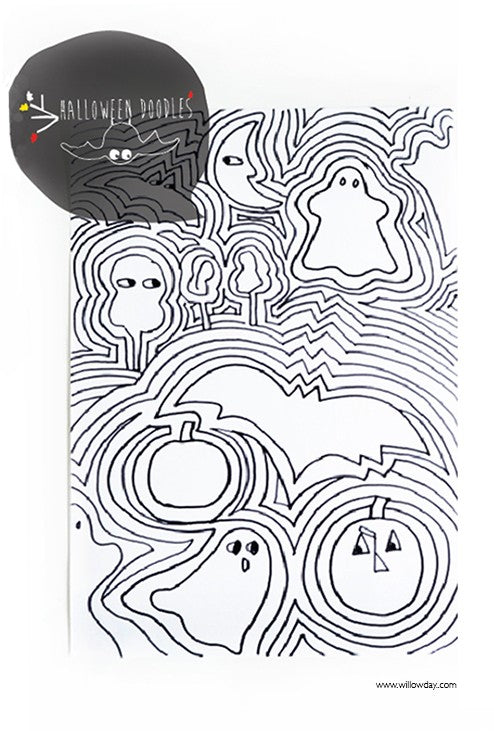 Printable Halloween Doodles