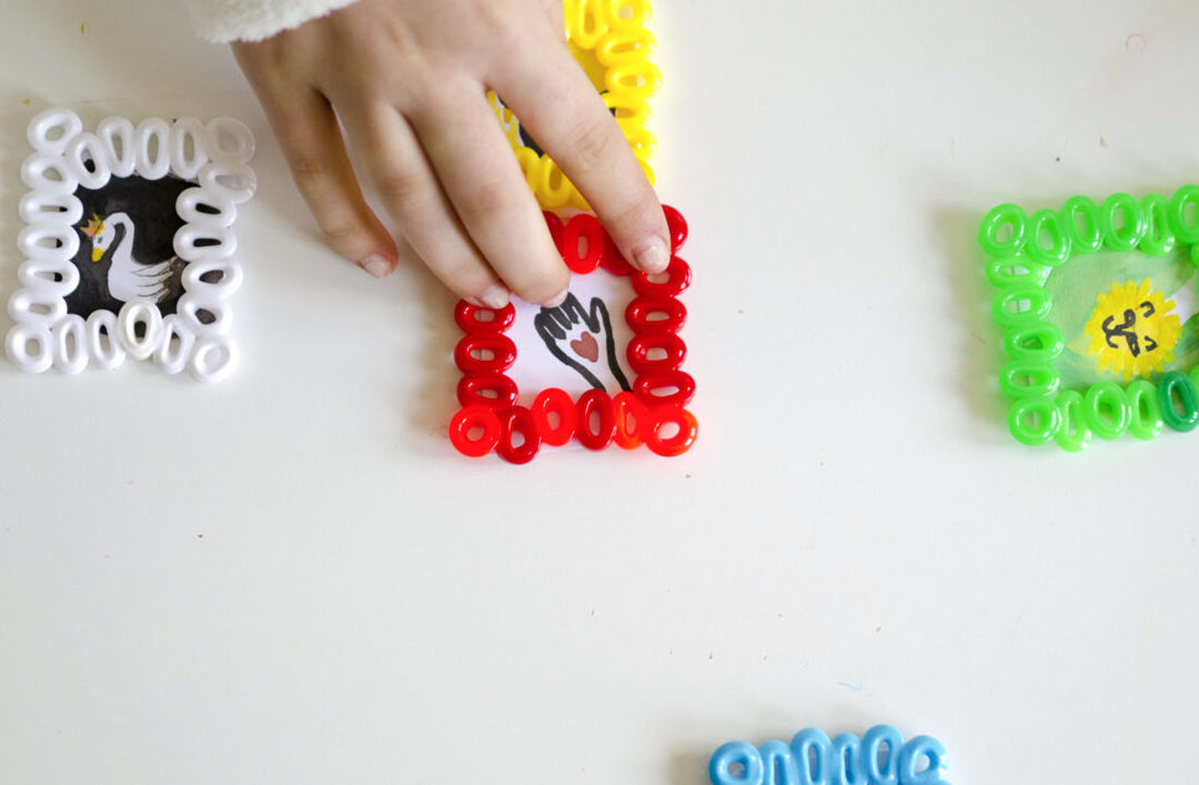 DIY Melted Bead Magnetic Frames