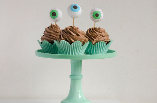Halloween Google-Eye Cupcake Toppers