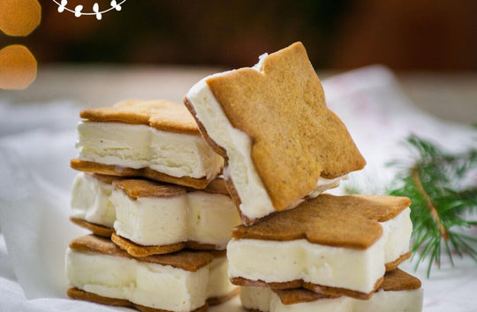 DAY 24 | Gingerbread Cookie Ice Cream Sandwiches