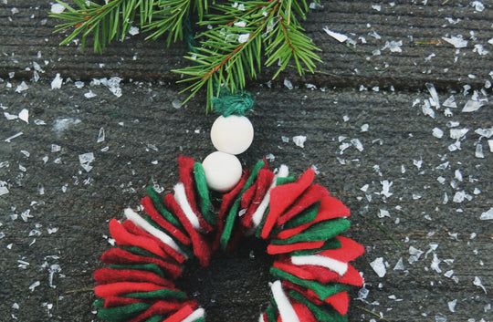 Ornament No. 5 Make a Felt Wreath Ornament