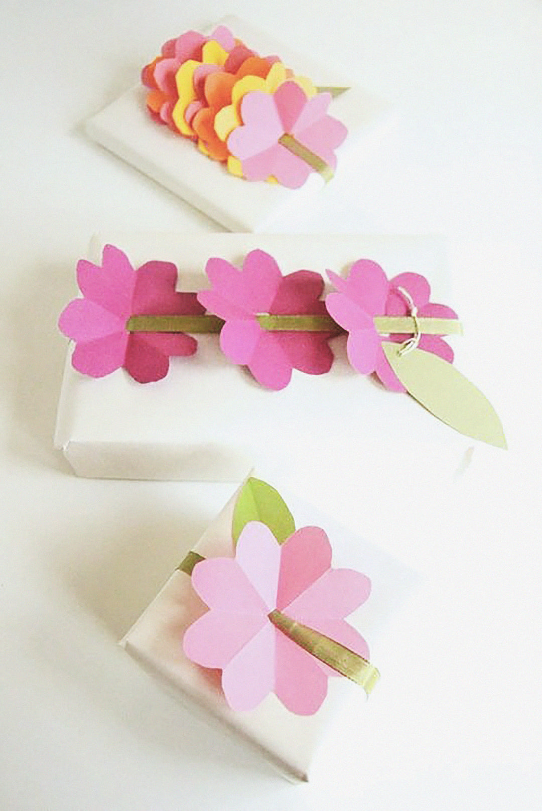 Paper Flower Gift Wrap