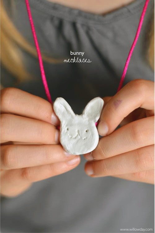 Clay Bunny Necklaces