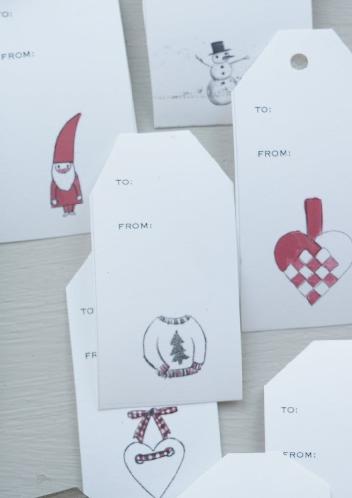 24 Scandinavian-theme Gift Tag Printables